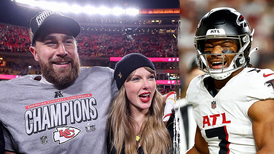 nfl-star-bijan-robinson-praises-travis-kelce,-taylor-swift-as-engagement-makes-waves:-‘huge-for-them’